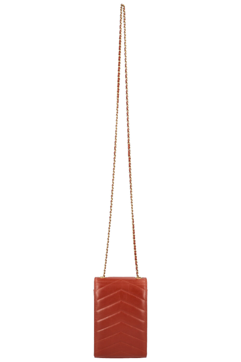 CHANEL Chevron Medal Mini Clutch with Chain