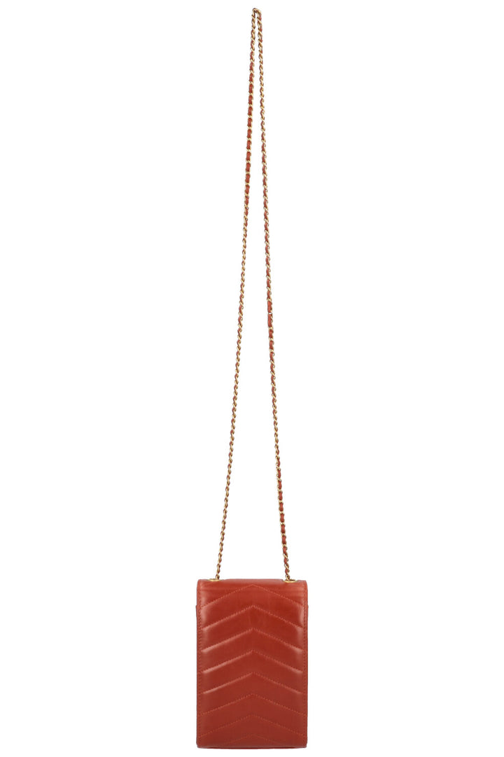 CHANEL Chevron Medal Mini Clutch with Chain