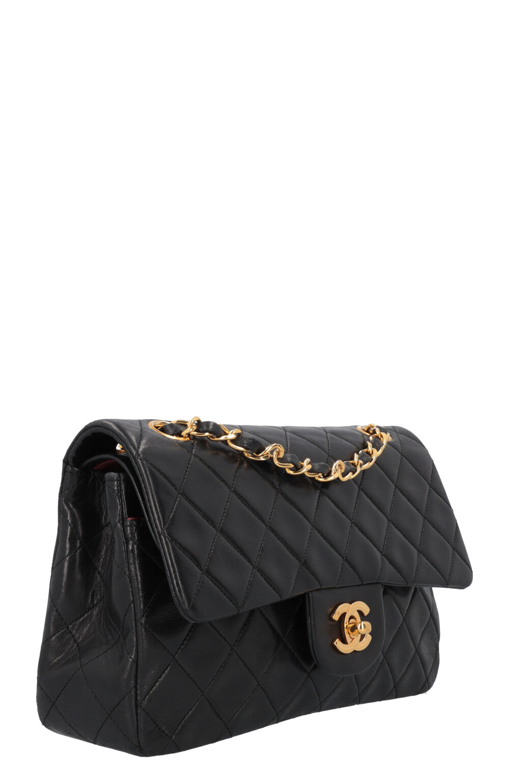 CHANEL Vintage Double Flap Bag Small Black