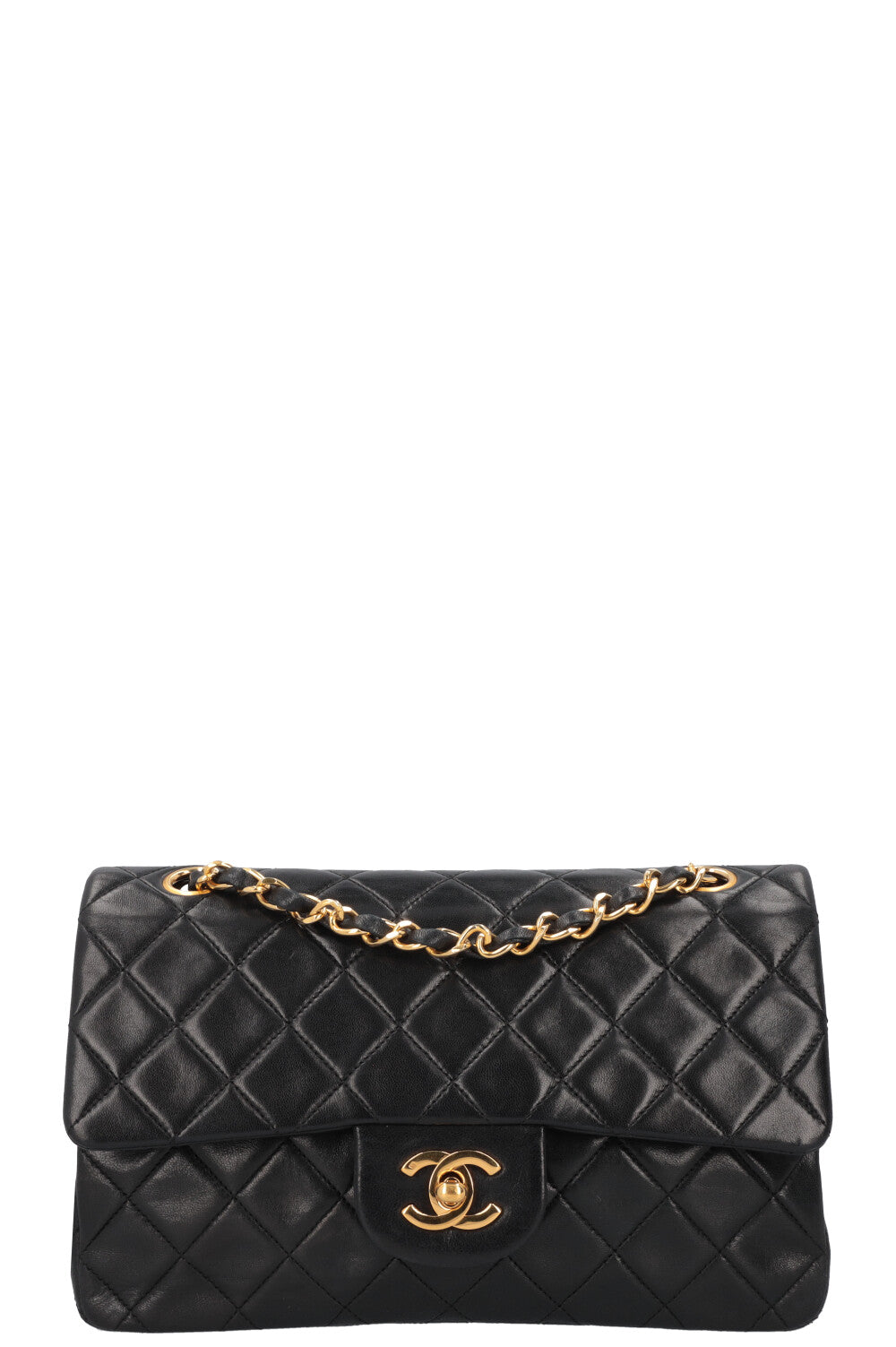 CHANEL Vintage Double Flap Bag Small Black