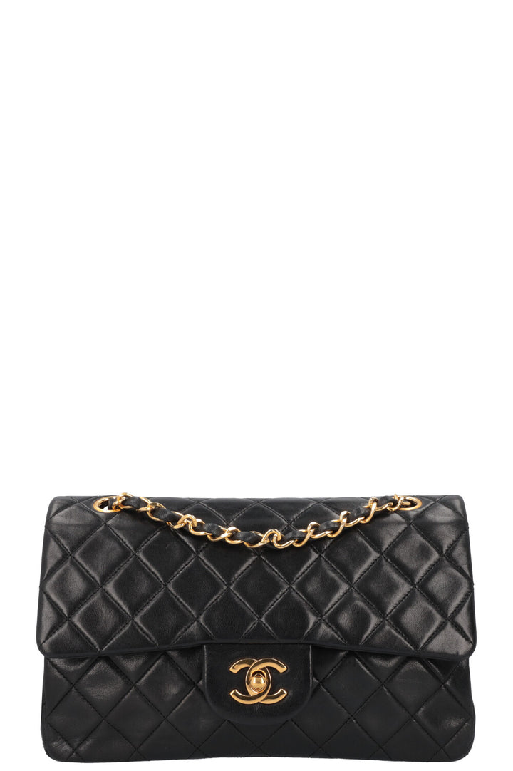 CHANEL Vintage Double Flap Bag Small Black
