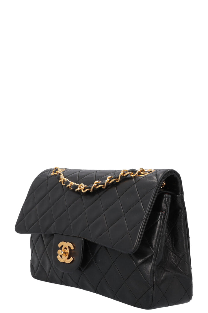 CHANEL Vintage Double Flap Bag Small Black