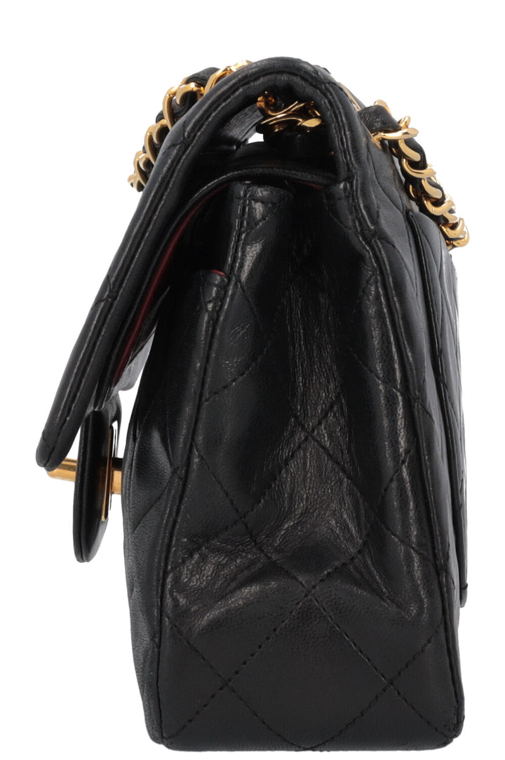 CHANEL Vintage Double Flap Bag Small Black