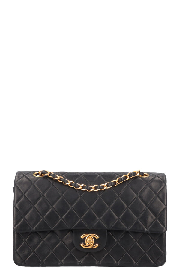 CHANEL Vintage Medium Double Flap Bag Black