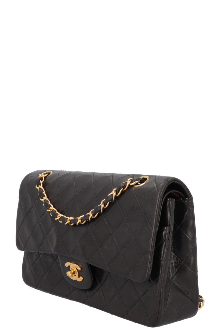 CHANEL Vintage Medium Double Flap Bag Black