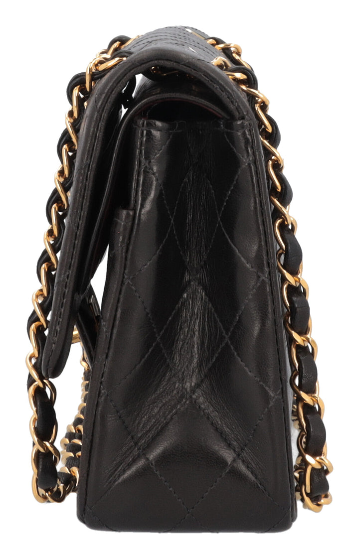 CHANEL Vintage Medium Double Flap Bag Black