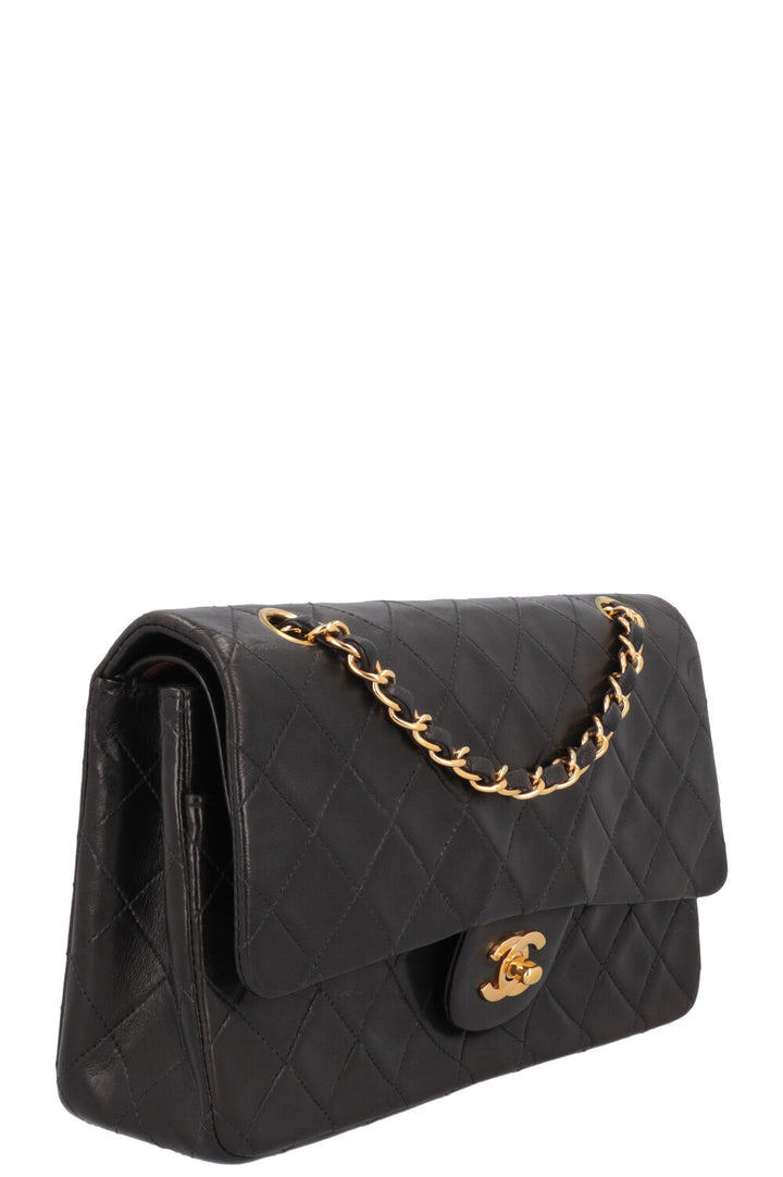 CHANEL Vintage Medium Double Flap Bag Black