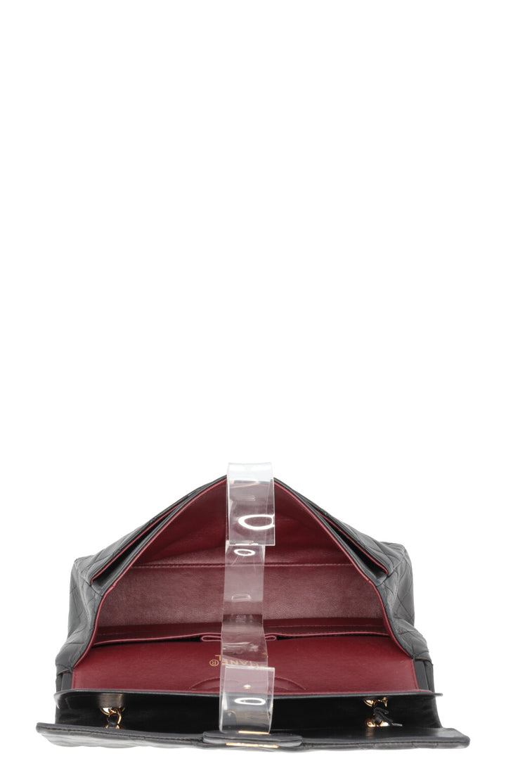 CHANEL Vintage Medium Double Flap Bag Black