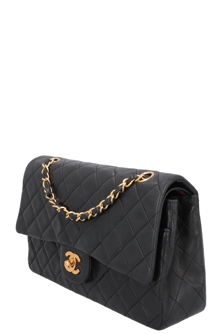 CHANEL Vintage Medium Double Flap Bag Black