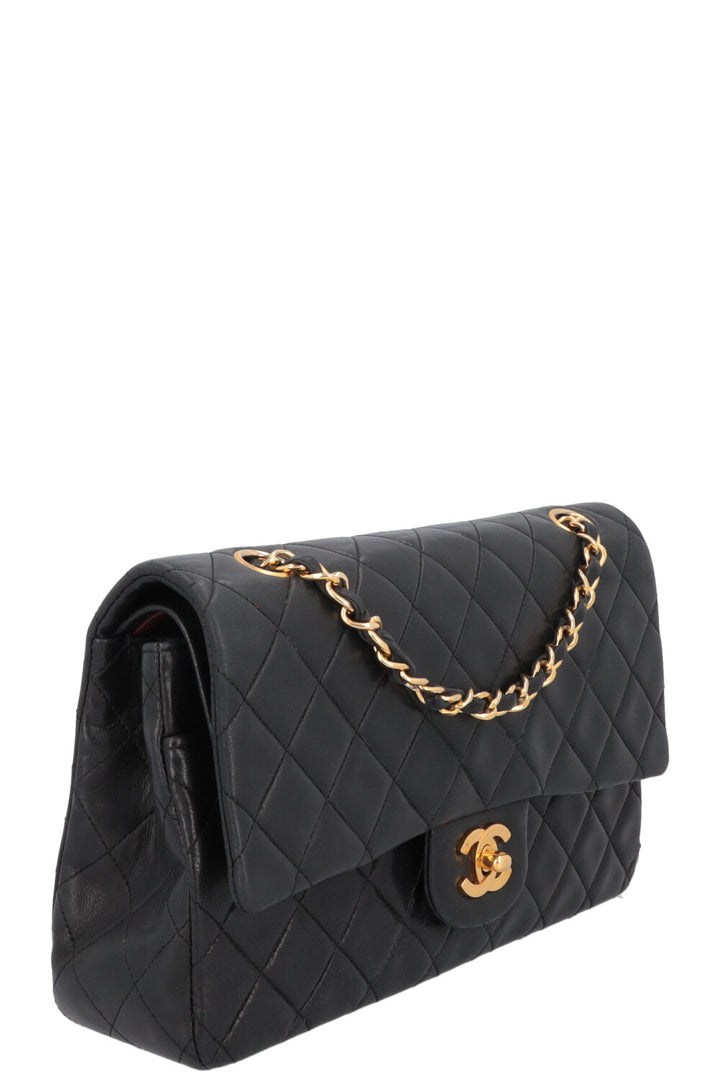 CHANEL Vintage Medium Double Flap Bag Black