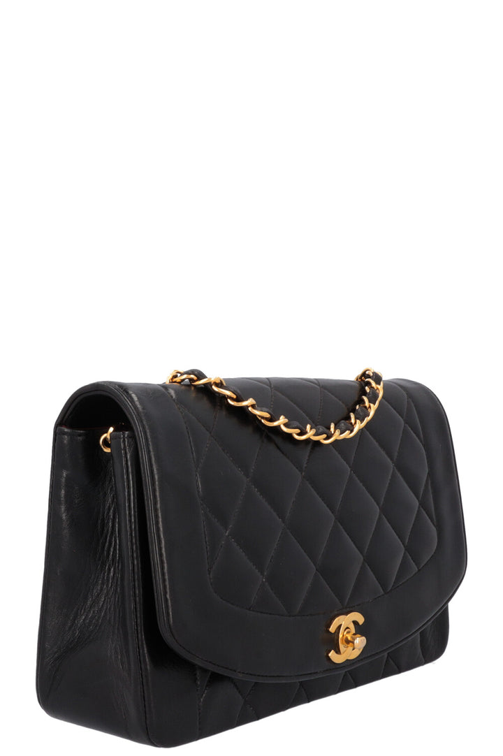 CHANEL Vintage Diana Bag Medium Black