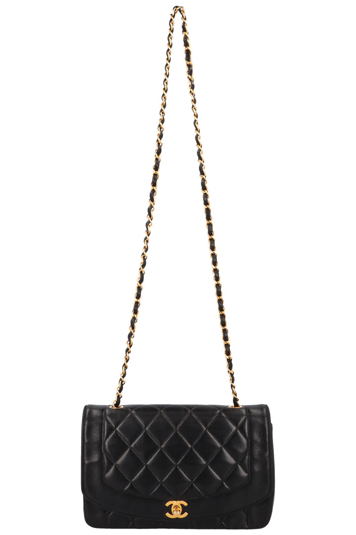 CHANEL Vintage Diana Bag Medium Black