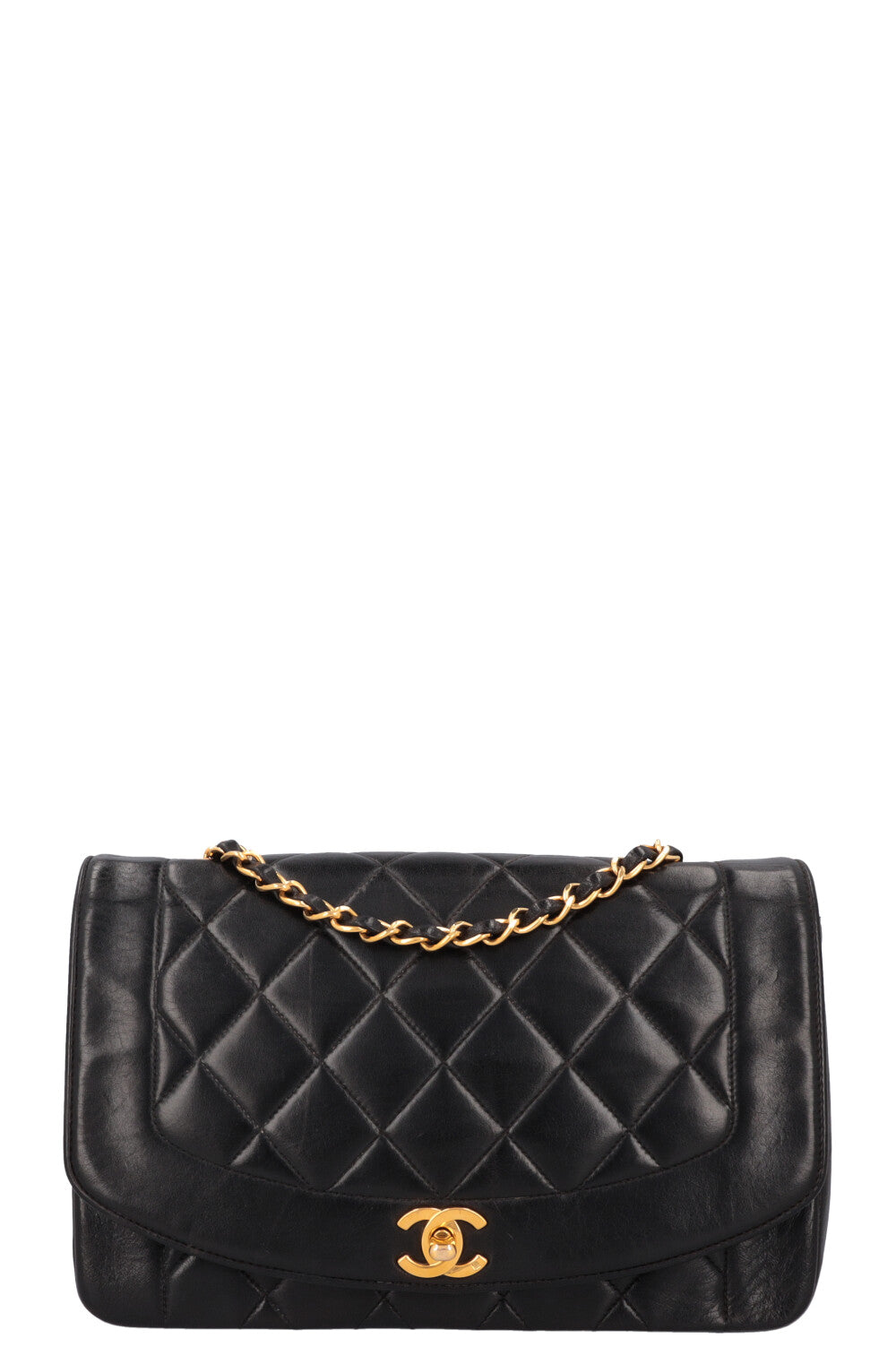 CHANEL Vintage Diana Bag Medium Black