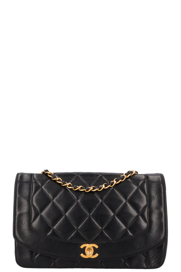 CHANEL Vintage Diana Bag Medium Black