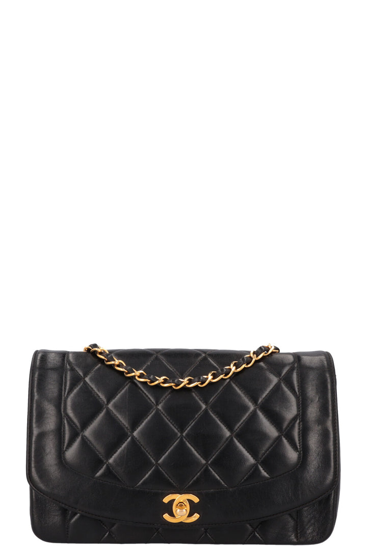 CHANEL Vintage Diana Bag Medium Black