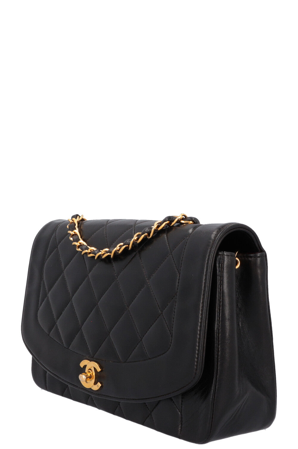 CHANEL Vintage Diana Bag Medium Black
