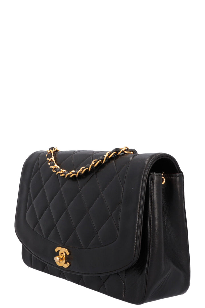 CHANEL Vintage Diana Bag Medium Black