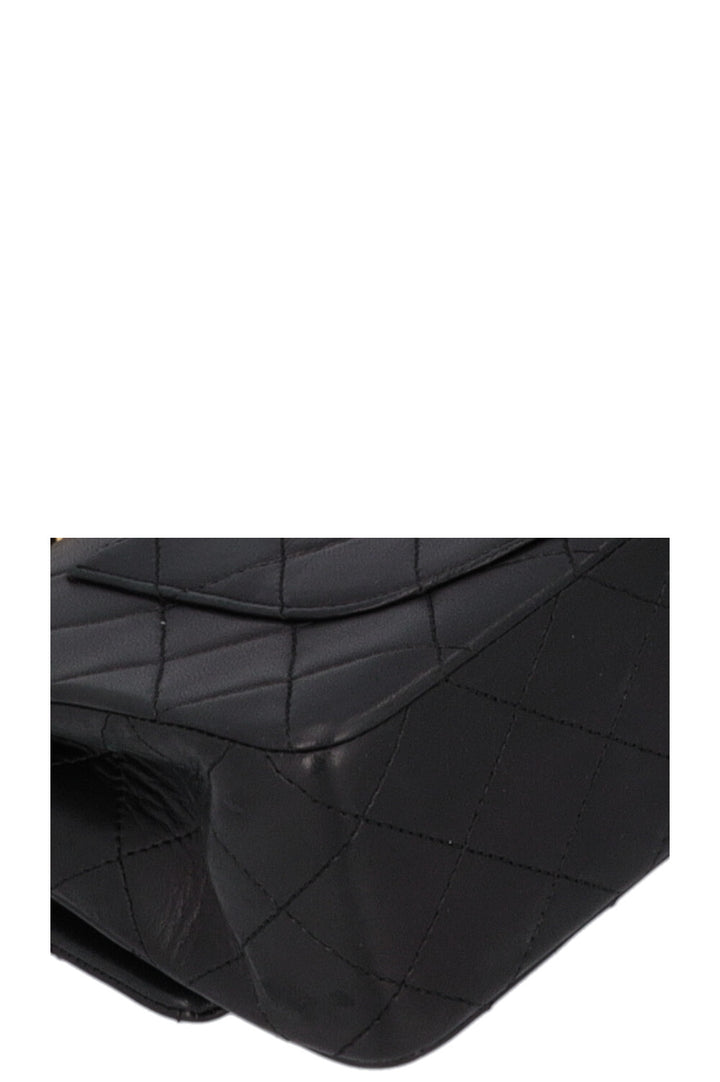 CHANEL Vintage Double Flap Bag Small Black