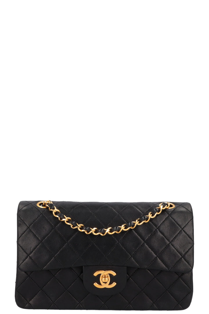 CHANEL Vintage Double Flap Bag Small Black