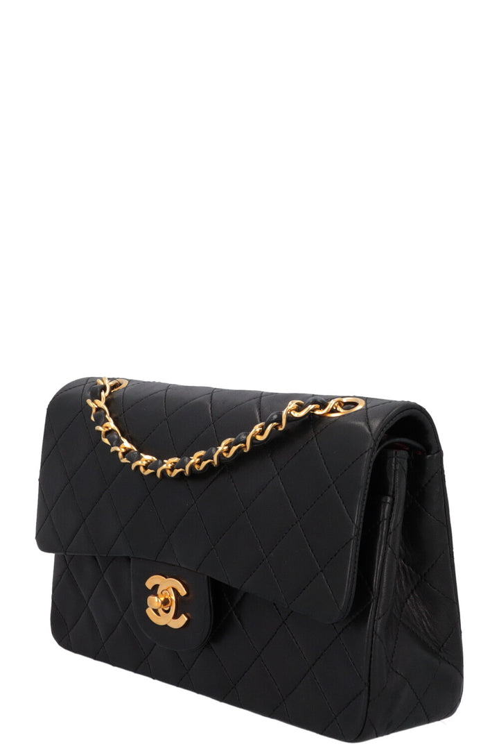 CHANEL Vintage Double Flap Bag Small Black
