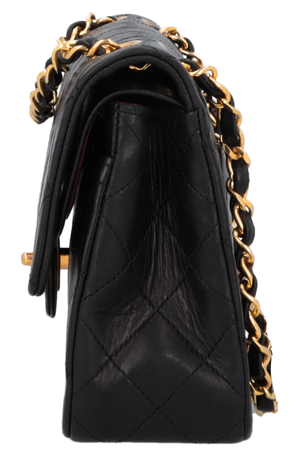 CHANEL Vintage Double Flap Bag Small Black