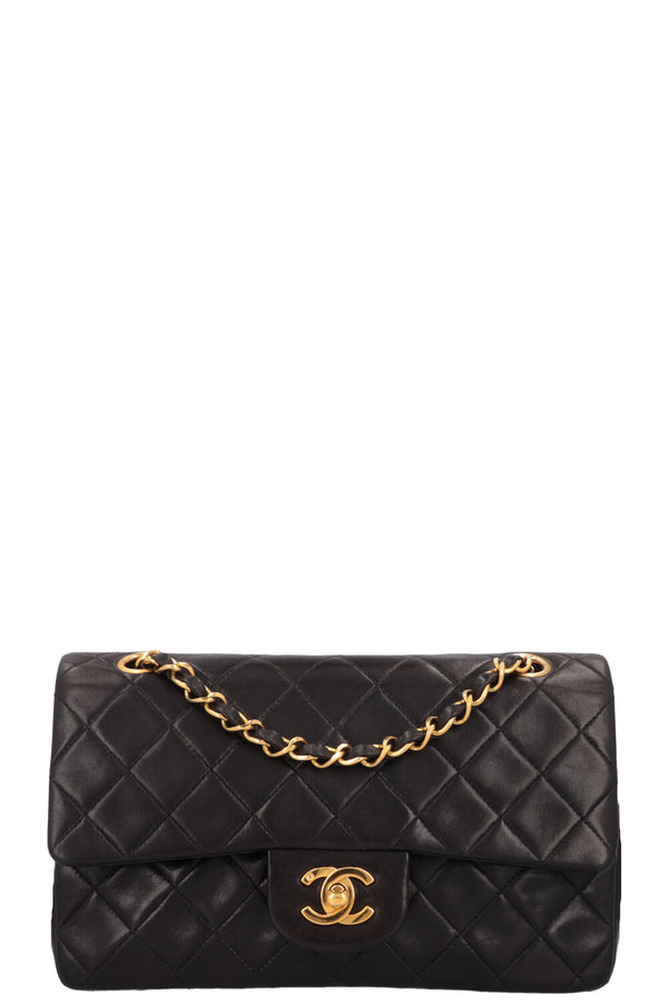 CHANEL Vintage Double Flap Bag Small Black