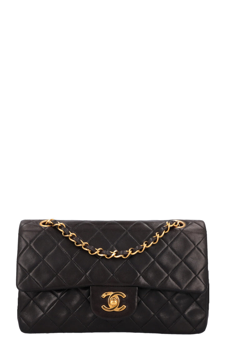 CHANEL Vintage Double Flap Bag Small Black