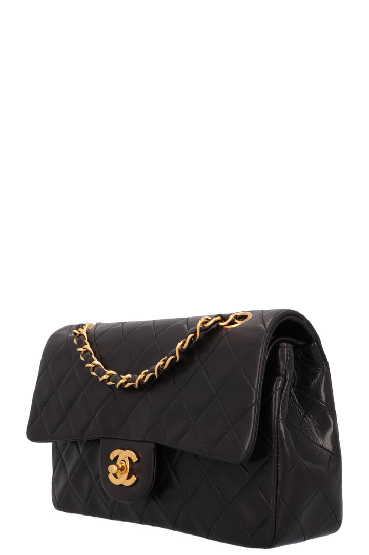 CHANEL Vintage Double Flap Bag Small Black