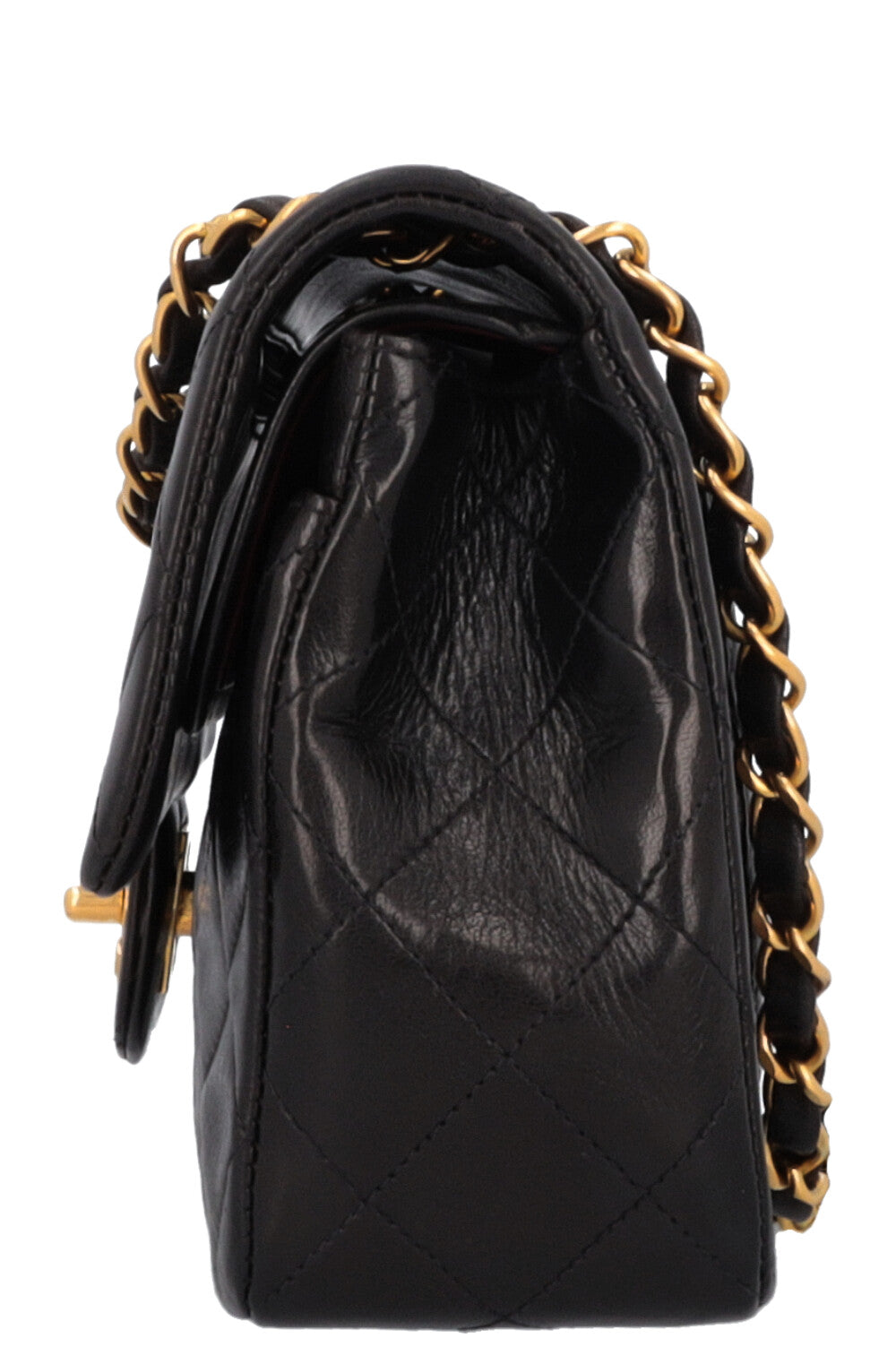 CHANEL Vintage Double Flap Bag Small Black