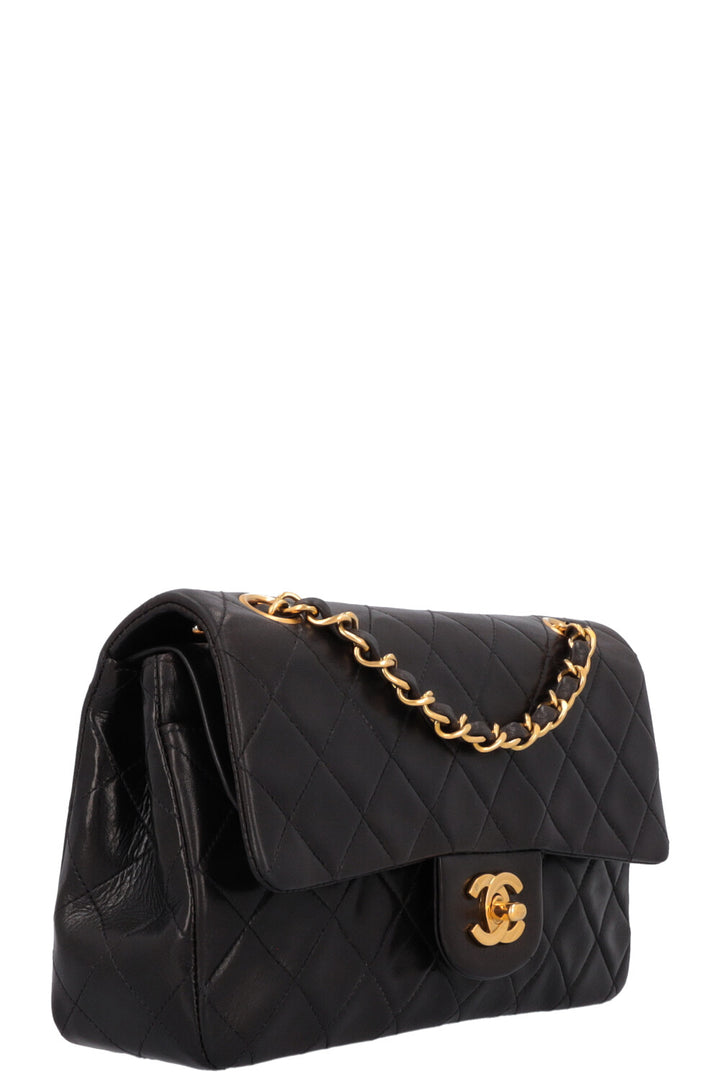 CHANEL Vintage Double Flap Bag Small Black