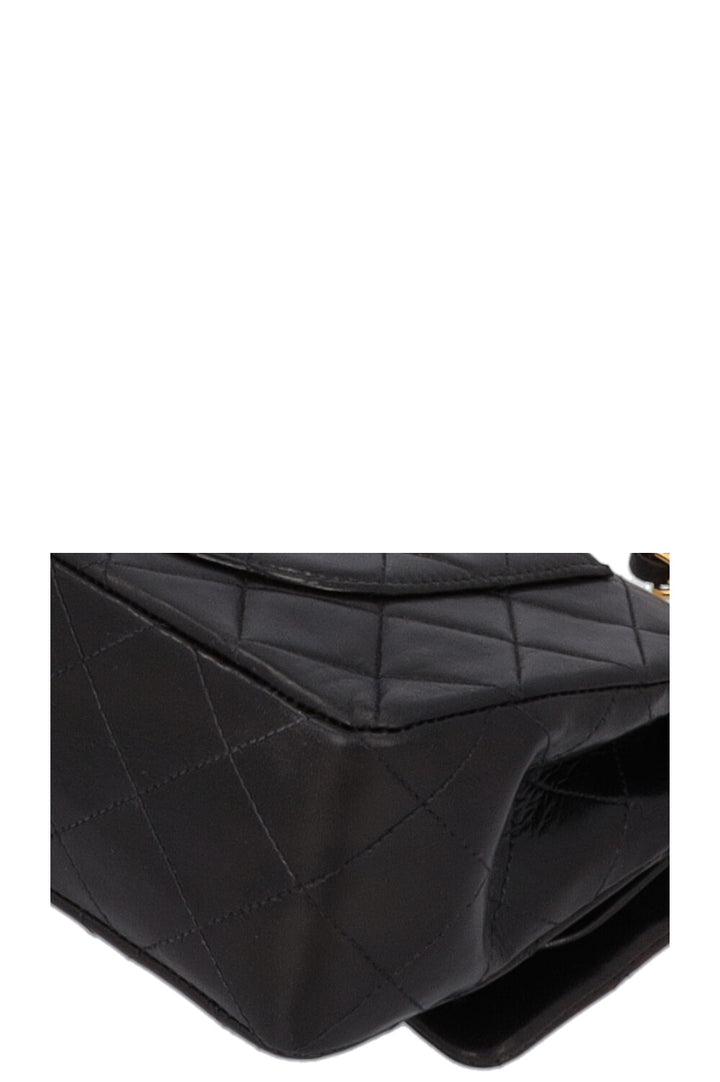 CHANEL Vintage Double Flap Bag Small Black