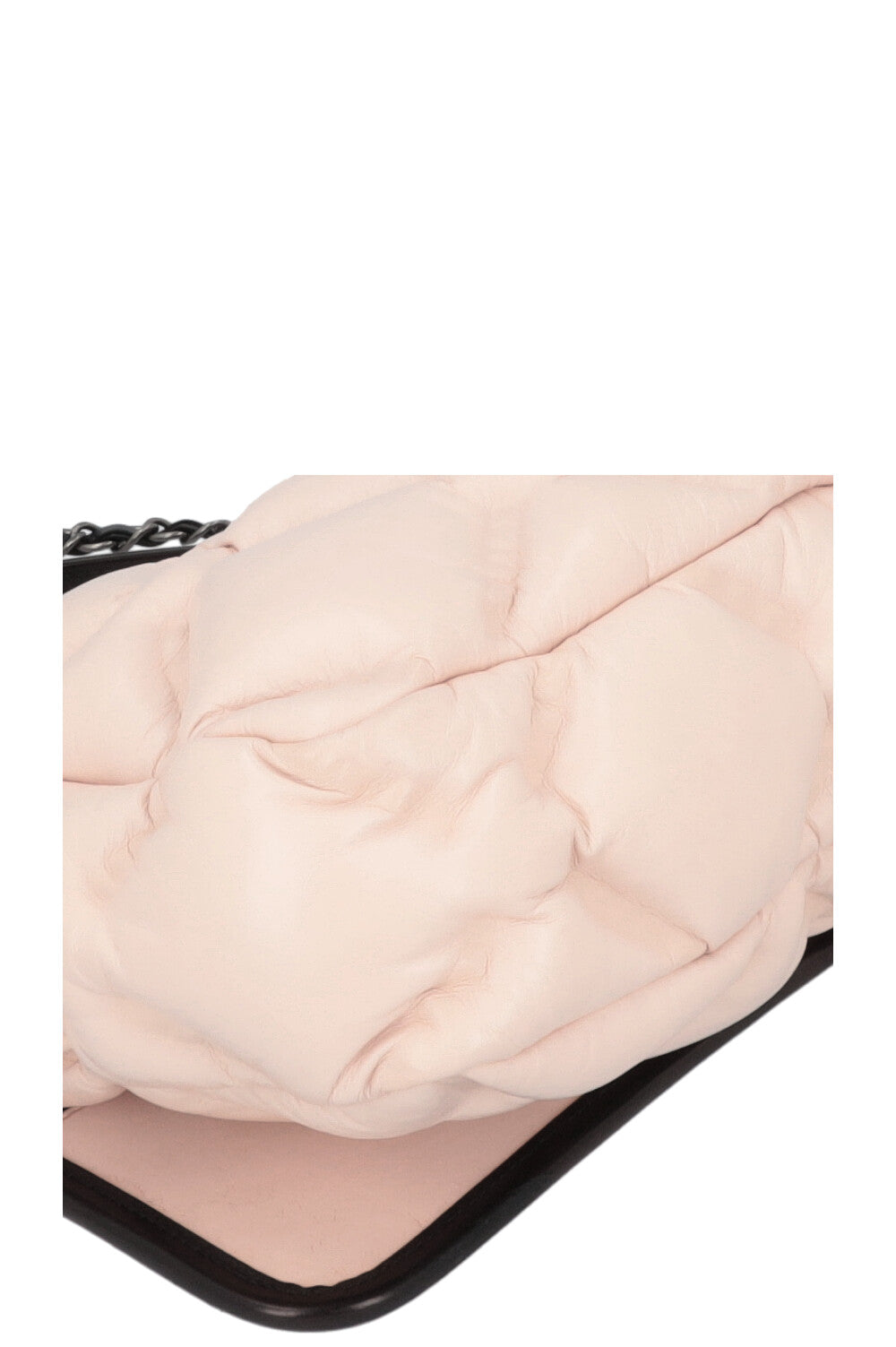 CHANEL Chesterfield Flap Bag Nude Black