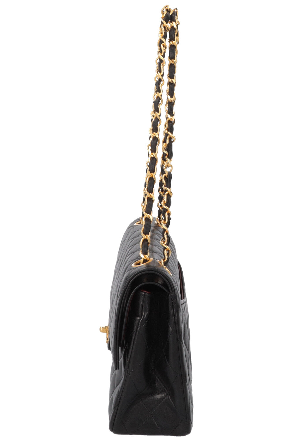 CHANEL Vintage Double Flap Bag Black
