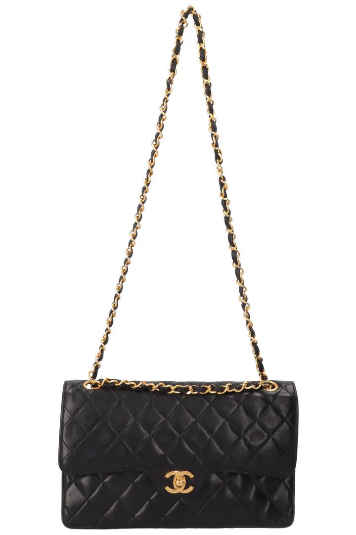 CHANEL Vintage Double Flap Bag Black