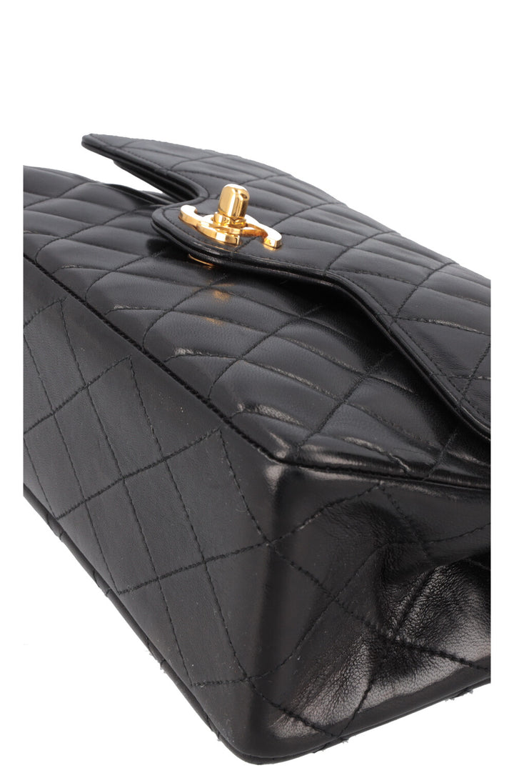 CHANEL Vintage Double Flap Bag Black