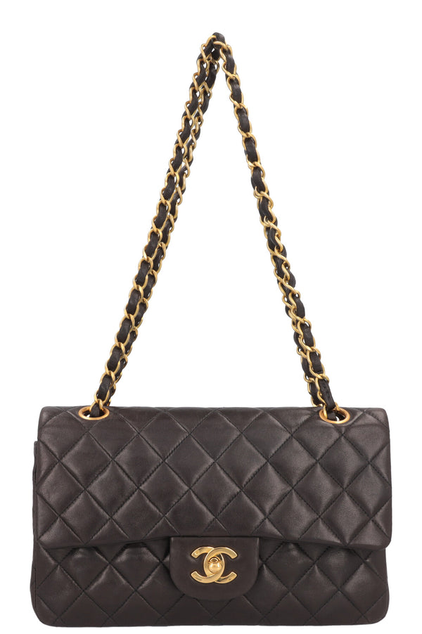 CHANEL Vintage Small Double Flap Bag Black
