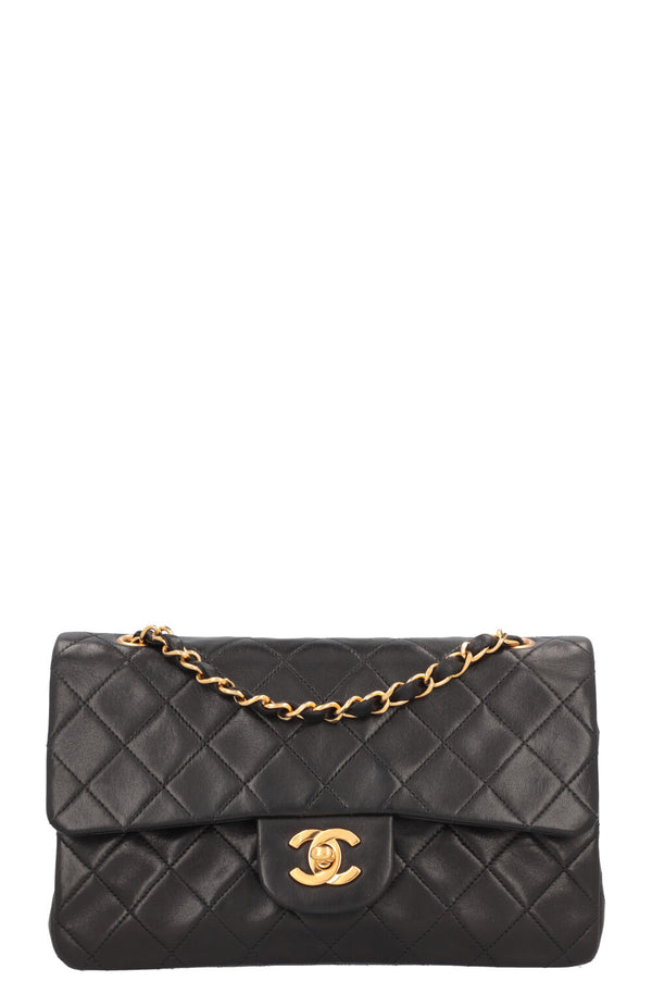 CHANEL Vintage Small Double Flap Bag Black