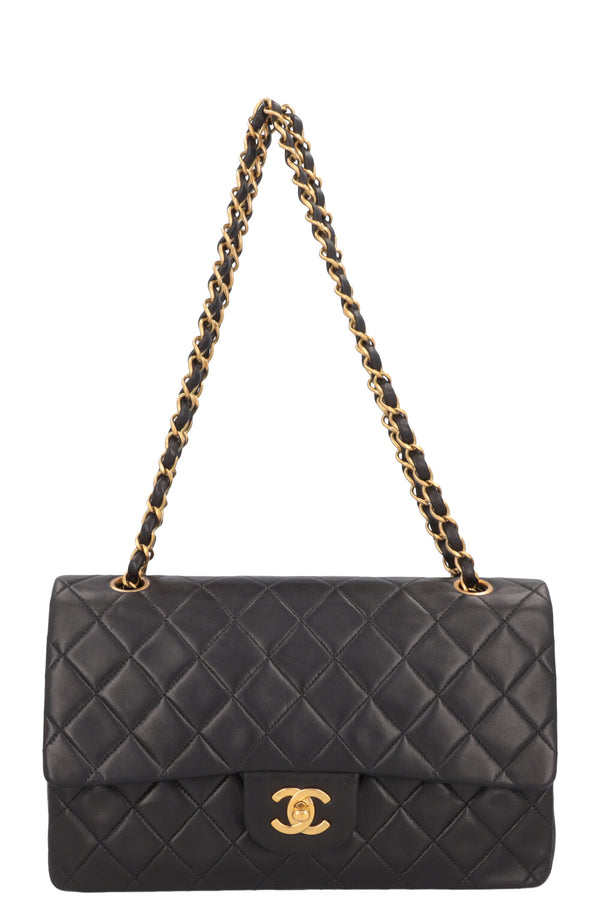CHANEL Vintage Medium Double Flap Bag Black