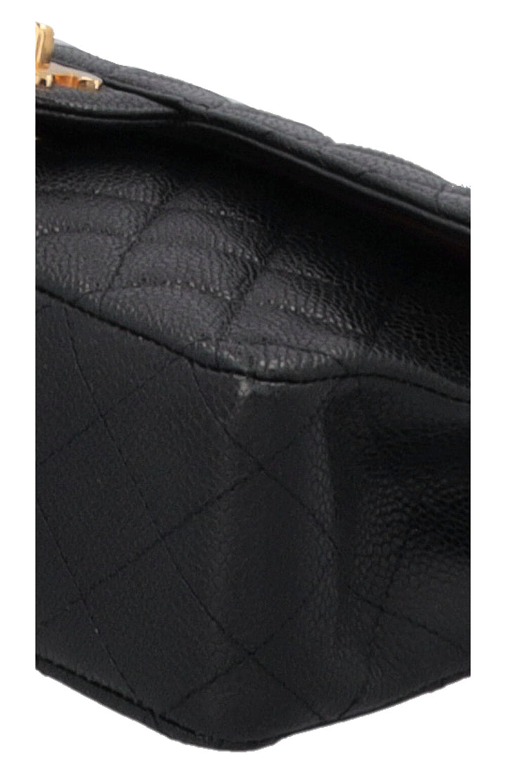 CHANEL Medium Double Flap Bag Caviar Black