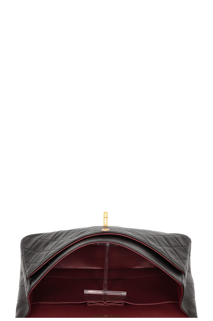 CHANEL Vintage Medium Double Flap Bag Black