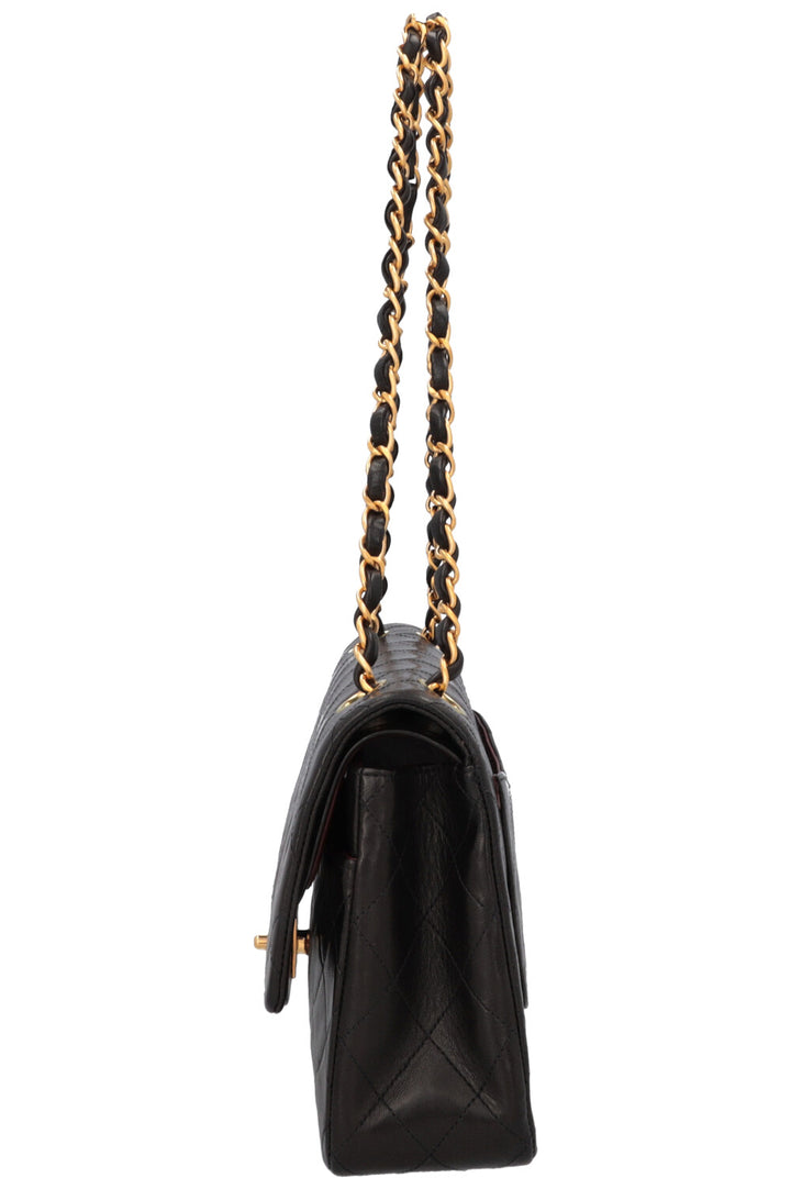 CHANEL Vintage Medium Double Flap Bag Black