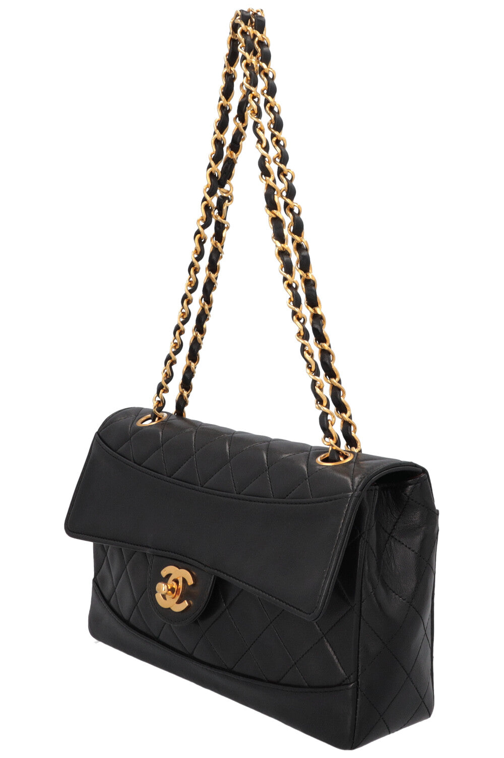 CHANEL Vintage Single Flap Bag Black