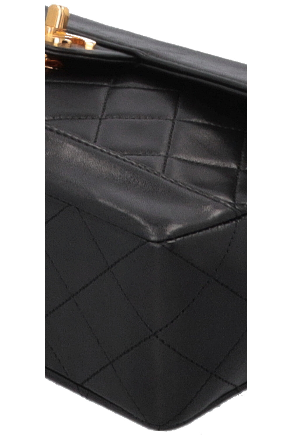 CHANEL Vintage Single Flap Bag Black