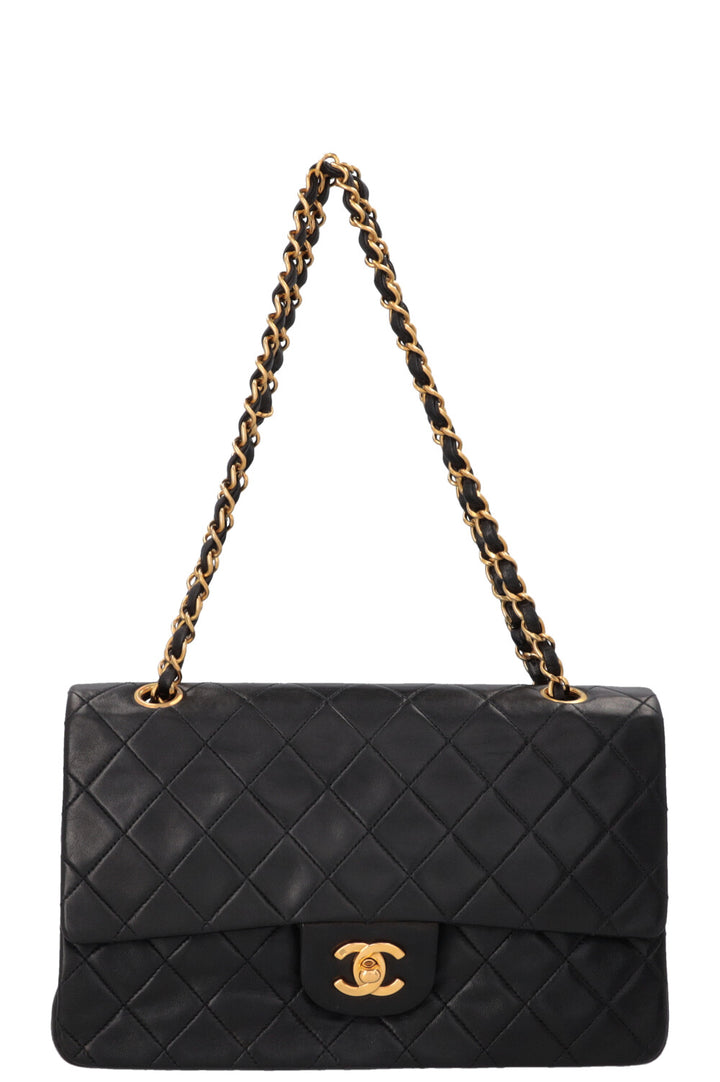 CHANEL Vintage Medium Double Flap Bag Black