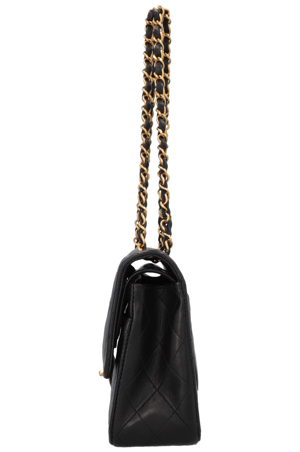 CHANEL Vintage Medium Double Flap Bag Black