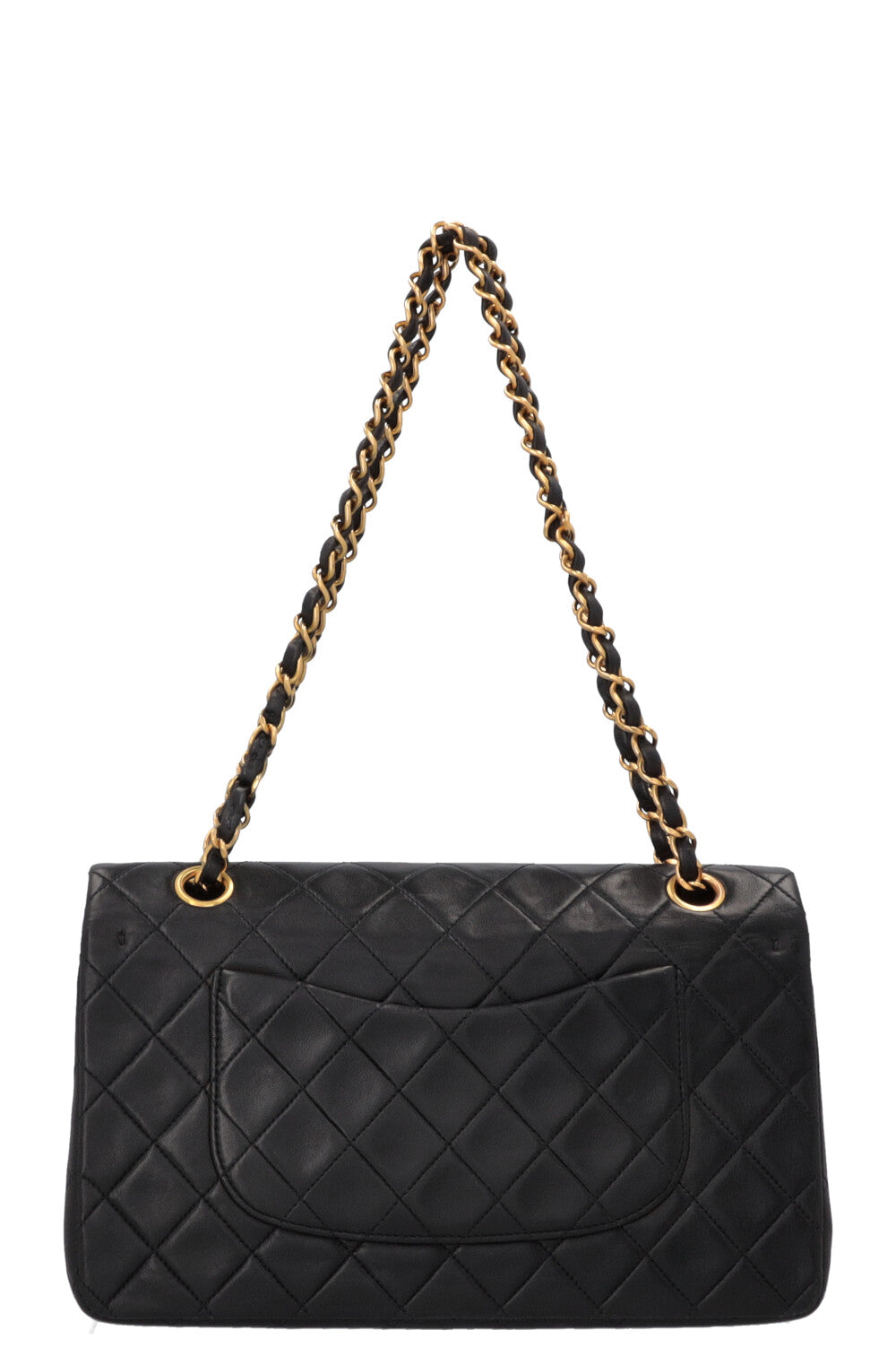 CHANEL Vintage Medium Double Flap Bag Black