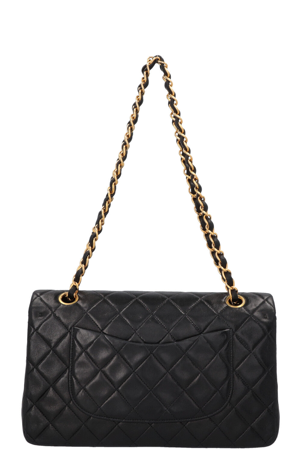CHANEL Vintage Medium Double Flap Bag Black