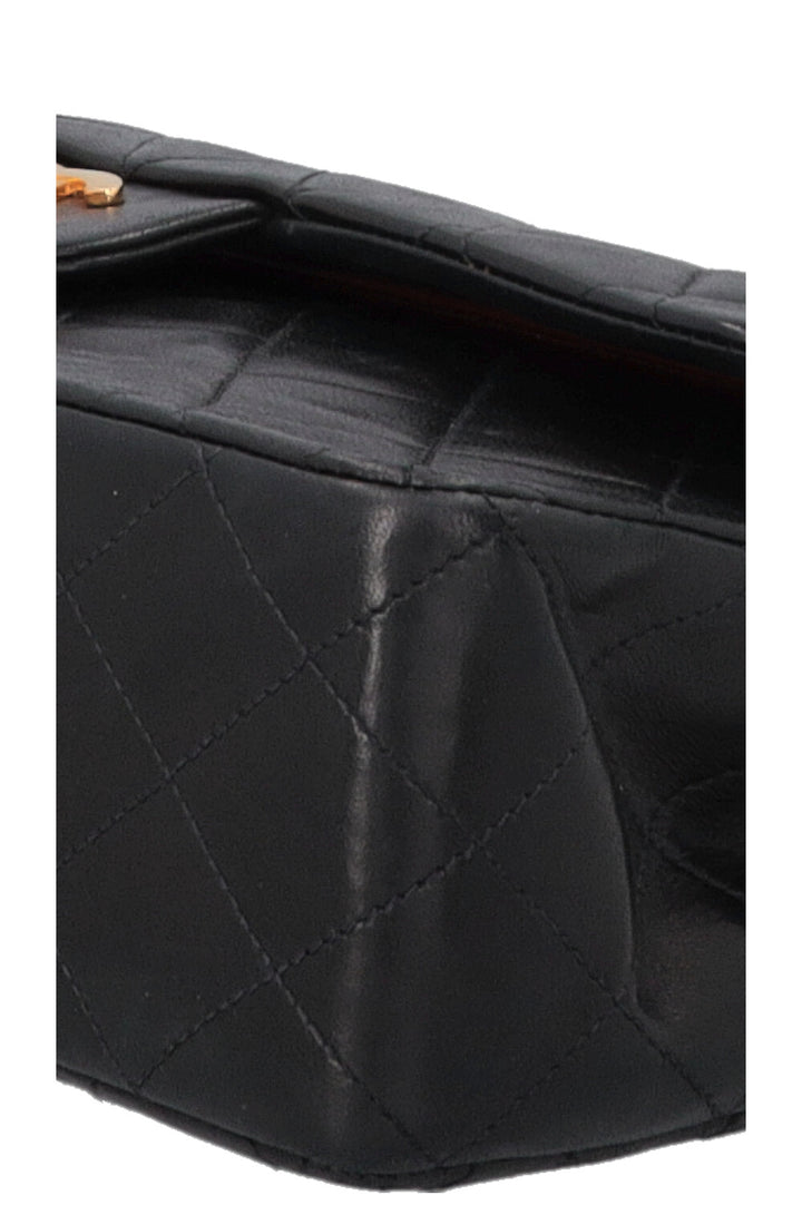 CHANEL Vintage Medium Double Flap Bag Black