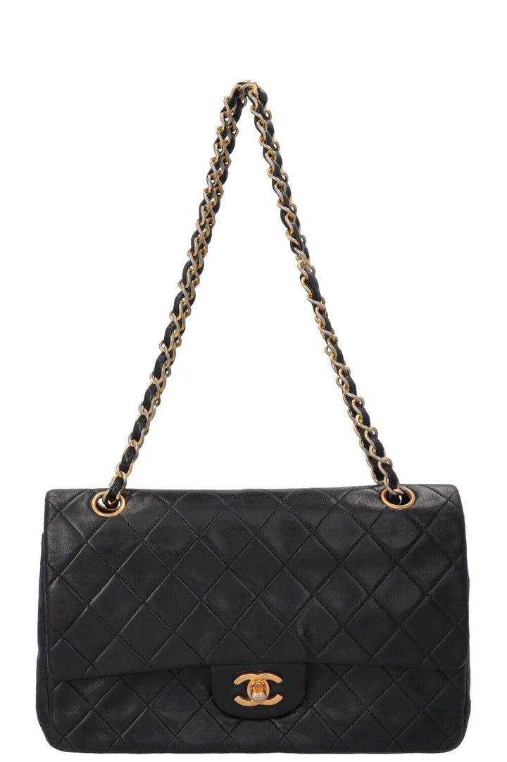 CHANEL Vintage Medium Double Flap Bag Black