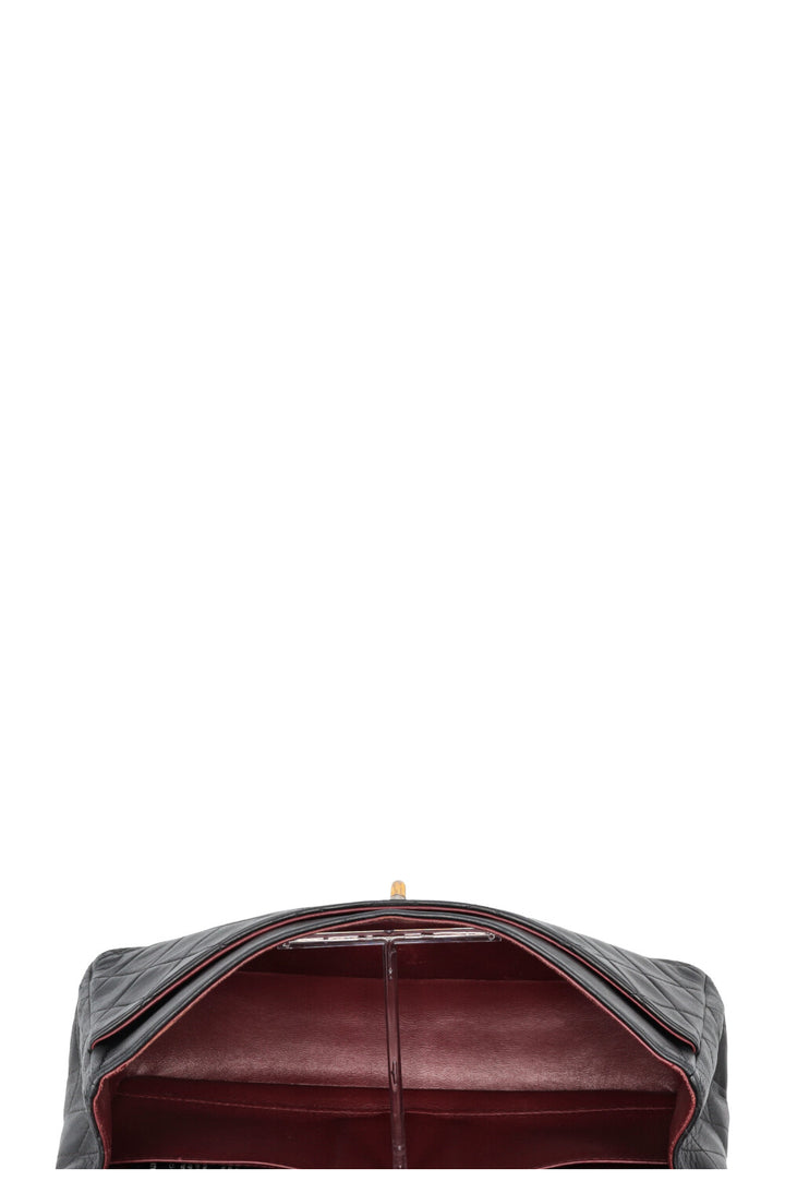 CHANEL Vintage Medium Double Flap Bag Black